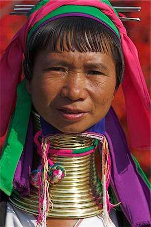 padaung - Padaung lady (Karen Long-Necked), l'État Shan, au Myanmar (Birmanie), Asie Photographie de stock - Rights-Managed, Code: 841-02916589