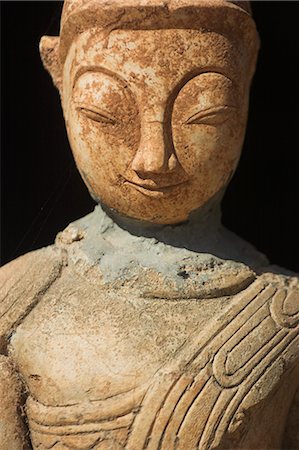 Ancient Buddha image, Kakku Buddhist Ruins, Shan State, Myanmar (Burma), Asia Stock Photo - Rights-Managed, Code: 841-02916594