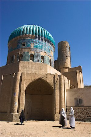 Ladies wearing burqas, Timurid shrine of Khwaja Abu Nasr Parsa, Balkh (Mother of cities) Balkh province, Afghanistan, Asia Stock Photo - Rights-Managed, Code: 841-02916785