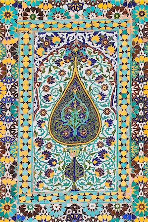 Detail of tilework, Friday Mosque (Masjet-eJam), Herat, Herat Province, Afghanistan, Asia Stock Photo - Rights-Managed, Code: 841-02916797