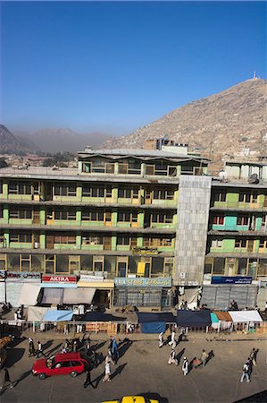 View from Spinzar Hotel, city centre, Kabul, Afghanistan, Asia Fotografie stock - Rights-Managed, Codice: 841-02916883