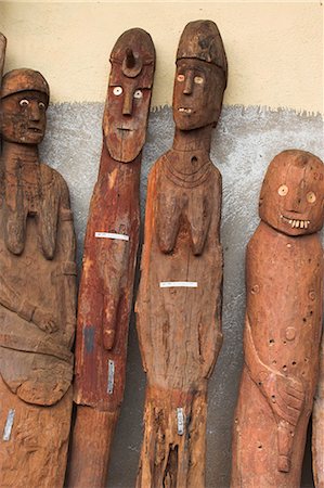 Waga (Wakka), carved wooden effigies of chiefs and warriors, now becoming rare as many have been stolen by art collectors, Konso, Southern Ethiopia, Ethiopia, Africa Stock Photo - Rights-Managed, Code: 841-02916997