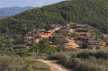 simsearch:841-02920375,k - Village de Sai Wan (Aku tribu), Kengtung (Kyaing Tong), état de Shan, au Myanmar (Birmanie), Asie Photographie de stock - Rights-Managed, Code: 841-02917013