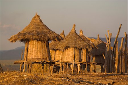 Kolcho village, basse vallée de l'Omo, Ethiopie, Afrique Photographie de stock - Rights-Managed, Code: 841-02917045