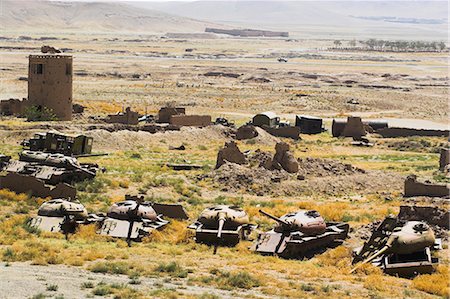 Military graveyard, Ghazni, Afghanistan, Asia Fotografie stock - Rights-Managed, Codice: 841-02917071