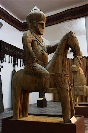 Famous Nuristan wooden statue of king on horse, Kabul Museum, Kabul, Afghanistan, Asia Stock Photo - Rights-Managed, Code: 841-02917085