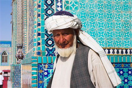 pashtun - Pilgrim at the Shrine of Hazrat Ali, who was assassinated in 661, Mazar-I-Sharif, Afghanistan, Asia Stock Photo - Rights-Managed, Code: 841-02917186