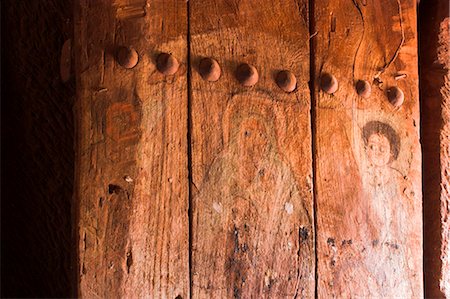 simsearch:841-03034229,k - Frescoes on door of Bet Gabriel-Rufael, UNESCO World Heritage Site, Lalibela, Ethiopia, Africa Foto de stock - Con derechos protegidos, Código: 841-02917227