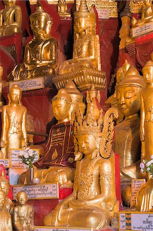 pindaya caves - Einige der acht Tausend Buddha Statuen im Inneren der Höhlen, Pindaya-Höhlen, Pindaya, Shan State, Myanmar (Birma), Asien Stockbilder - Lizenzpflichtiges, Bildnummer: 841-02917341