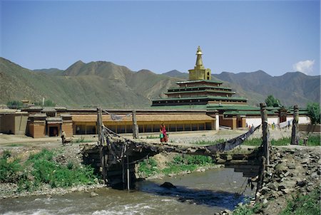 simsearch:841-02923944,k - Bridge at Xiahe, Gansu Province, China, Asia Foto de stock - Con derechos protegidos, Código: 841-02917607