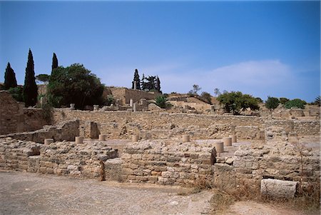 Vestiges de villas romaines, Carthage, patrimoine mondial de l'UNESCO, Tunisie, Afrique du Nord, Afrique Photographie de stock - Rights-Managed, Code: 841-02917670