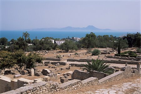 Vestiges de villas romaines, Carthage, patrimoine mondial de l'UNESCO, Tunisie, Afrique du Nord, Afrique Photographie de stock - Rights-Managed, Code: 841-02917671