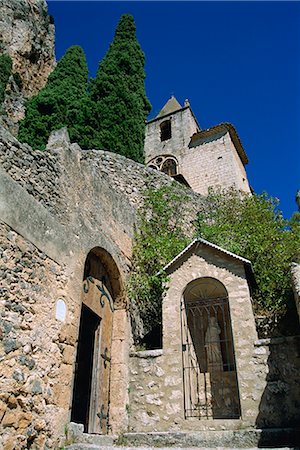 Sakralbauten, Moustiers Ste Marie, Provence, Frankreich, Europa Stockbilder - Lizenzpflichtiges, Bildnummer: 841-02917708