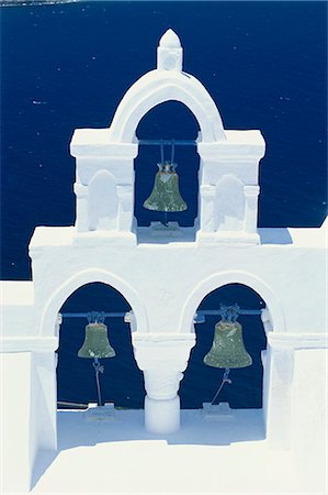 simsearch:841-02831200,k - Whitewashed belltower, Fira, Santorini, Cyclades, Greek Islands, Greece, Europe Foto de stock - Con derechos protegidos, Código: 841-02917860