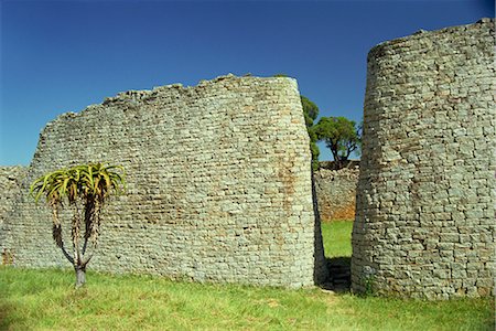 Walls of Great Enclosure, Great Zimbabwe, UNESCO World Heritage Site, Zimbabwe, Africa Foto de stock - Con derechos protegidos, Código: 841-02918245