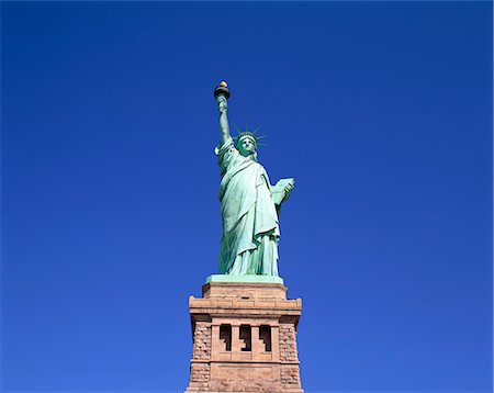 simsearch:841-02924916,k - The Statue of Liberty, New York City, New York, United States of America, North America Fotografie stock - Rights-Managed, Codice: 841-02918325