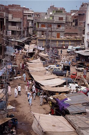 pakistan - The Old City area in Lahore, Punjab, Pakistan, Asia Foto de stock - Con derechos protegidos, Código: 841-02918577