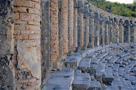 simsearch:841-02707829,k - Roman Theater, Aspendos, Turkey, Eurasia Foto de stock - Direito Controlado, Número: 841-02918572