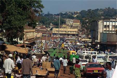 Rush hour, Luwum Street, Kampala, Uganda, East Africa, Africa Foto de stock - Con derechos protegidos, Código: 841-02918632