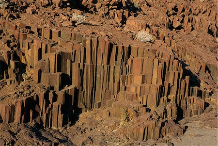 Organ pipes formation (dolerite columns), Twyfelfontein, Namibia, Africa Foto de stock - Con derechos protegidos, Código: 841-02918656