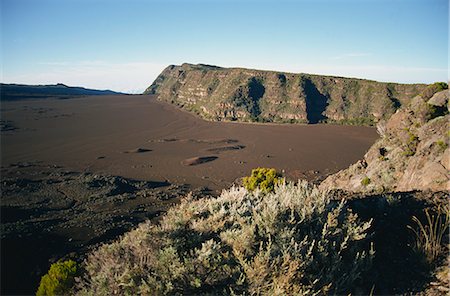 simsearch:841-03676725,k - View over the volcanic Plaine des Sables, Piton de la Fournaise, Reunion, Indian Ocean, Africa Foto de stock - Direito Controlado, Número: 841-02918728