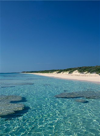 Empty beach on one of the Exuma Islands in the Bahamas, West Indies, Caribbean, Central America Stock Photo - Rights-Managed, Code: 841-02918916