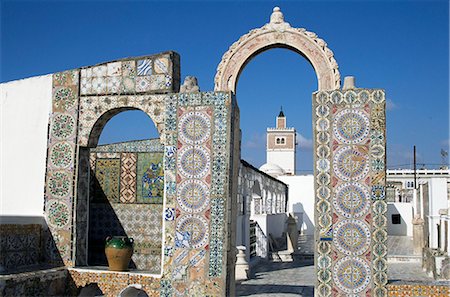 simsearch:841-02713632,k - Terrasse du Palais d'Orient, Tunis, Tunisie, l'Afrique du Nord, Afrique Photographie de stock - Rights-Managed, Code: 841-02918956