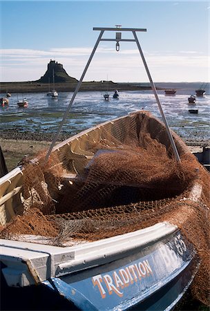 Holy Island with Lindisfarne Castle in the distance, Northumbria, England, United Kingdom, Europe Stock Photo - Rights-Managed, Code: 841-02919016