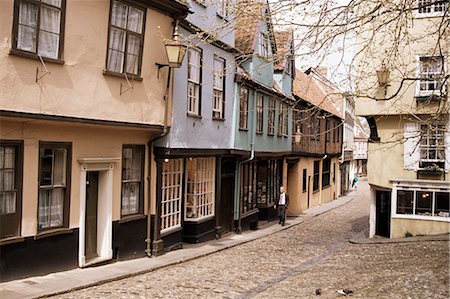 Elm Hill, Norwich, Norfolk, England, United Kingdom, Europe Fotografie stock - Rights-Managed, Codice: 841-02919021