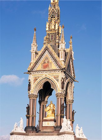 Albert Memorial, after renovation, Kensington Gardens, London, England, United Kingdom, Europe Foto de stock - Con derechos protegidos, Código: 841-02919092