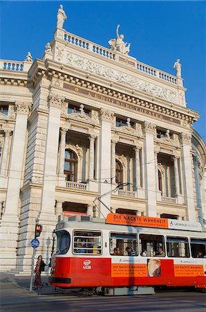 simsearch:841-06030483,k - Hofburgtheatre with tram, Vienna, Austria, Europe Stock Photo - Rights-Managed, Code: 841-02919184