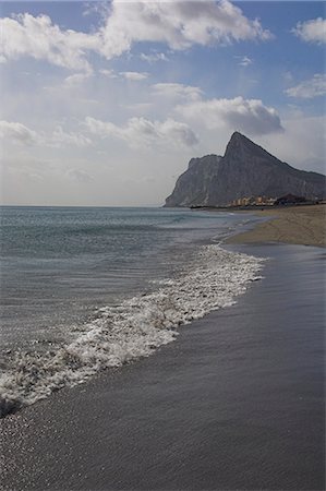 The Rock of Gibraltar, Mediterranean, Europe Foto de stock - Con derechos protegidos, Código: 841-02919285