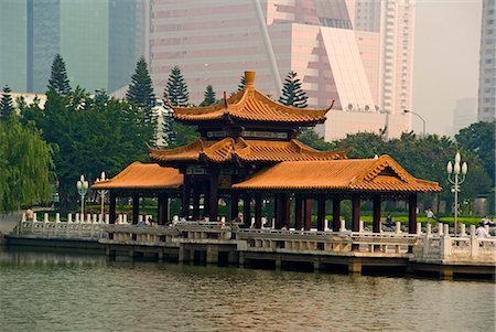 Pagode, parc de Litchi, Zone économique spéciale de Shenzhen (S.E.Z.), Guangdong, Chine, Asie Photographie de stock - Rights-Managed, Code: 841-02919374
