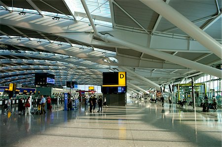 Heathrow Airport Terminal 5 in 2008, London, England, United Kingdom, Europe Fotografie stock - Rights-Managed, Codice: 841-02919625
