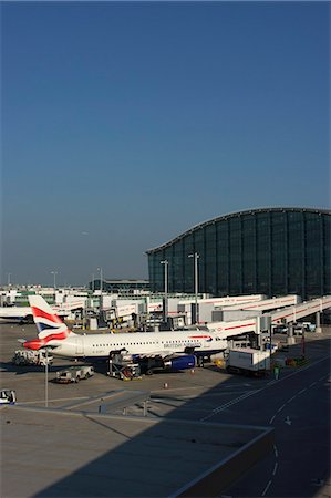 Heathrow Airport Terminal 5 in 2008, London, England, United Kingdom, Europe Fotografie stock - Rights-Managed, Codice: 841-02919620