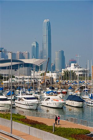 Causeway Bay waterfront and IFC Tower in 2007, Hong Kong Island, Hong Kong, China, Asia Foto de stock - Con derechos protegidos, Código: 841-02919633