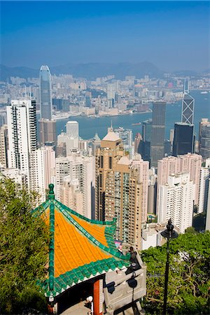 simsearch:841-02924976,k - Vue de paysage urbain du port en 2007 avec pagode, Hong Kong, Chine, Asie Photographie de stock - Rights-Managed, Code: 841-02919642