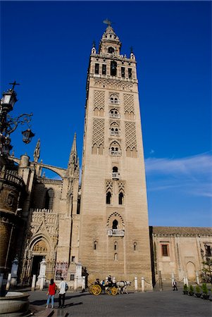Cathédrale, Séville, Andalousie, Espagne, Europe Photographie de stock - Rights-Managed, Code: 841-02919667