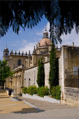 Cathedral, Jerez de la Frontera, Andalucia, Spain, Europe Foto de stock - Con derechos protegidos, Código: 841-02919660