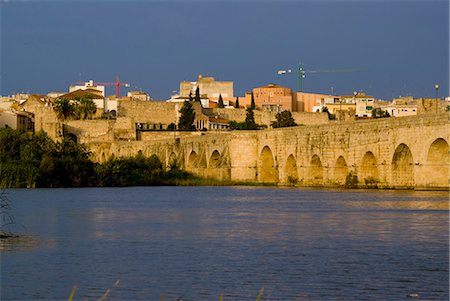 Roman bridge, Merida, Extremadura, Spain, Europe Fotografie stock - Rights-Managed, Codice: 841-02919662