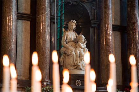 Statue von Michelangelo in der Frauenkirche, Brügge, Belgien, Europa Stockbilder - Lizenzpflichtiges, Bildnummer: 841-02919796