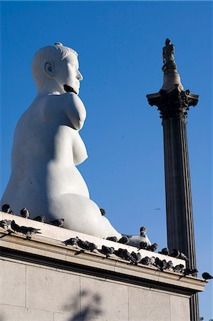 Statue d'Alison Lapper, enceintes, Trafalgar Square, Londres, Royaume-Uni, Europe Photographie de stock - Rights-Managed, Code: 841-02919822