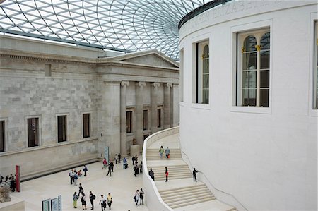 La grande cour du British Museum, Londres, Royaume-Uni, Europe Photographie de stock - Rights-Managed, Code: 841-02919823