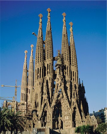 La Sagrada Familia, Gaudi cathedral, Barcelona, Catalonia (Cataluna) (Catalunya), Spain, Europe Stock Photo - Rights-Managed, Code: 841-02919909