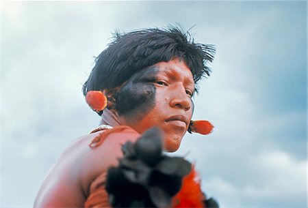 simsearch:841-02924082,k - Portrait of a Kamayura Indian, Xingu, Brazil, South America Stock Photo - Rights-Managed, Code: 841-02924030