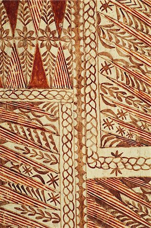 simsearch:841-02921059,k - Painted tapa, beaten mulberry bark, Nukualofa, Tonga, Pacific Islands, Pacific Fotografie stock - Rights-Managed, Codice: 841-02924051