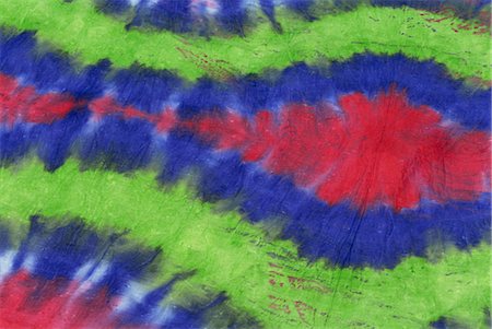 Green, red and blue hand-dyed fabric, Apia, Upolu, Western Samoa, Pacific Islands, Pacific Foto de stock - Con derechos protegidos, Código: 841-02924085