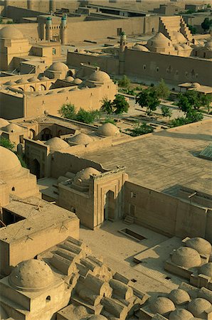 View of old city from Islam Khodja minaret, Khiva, Uzbekistan, Central Asia, Asia Stock Photo - Rights-Managed, Code: 841-02924150