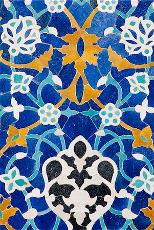 Ceramic detail on Mir-I-Arab madressa (madrasa), Bukhara, Uzbekistan, Central Asia Stock Photo - Rights-Managed, Code: 841-02924180