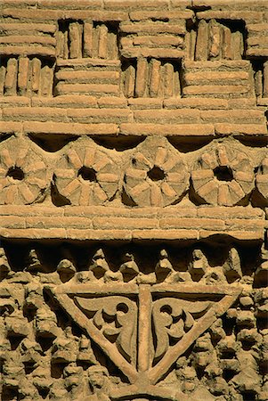 Wall detail, Ismail Samani mausoleum, Bukhara, Uzbekistan, Central Asia, Asia Foto de stock - Con derechos protegidos, Código: 841-02924182